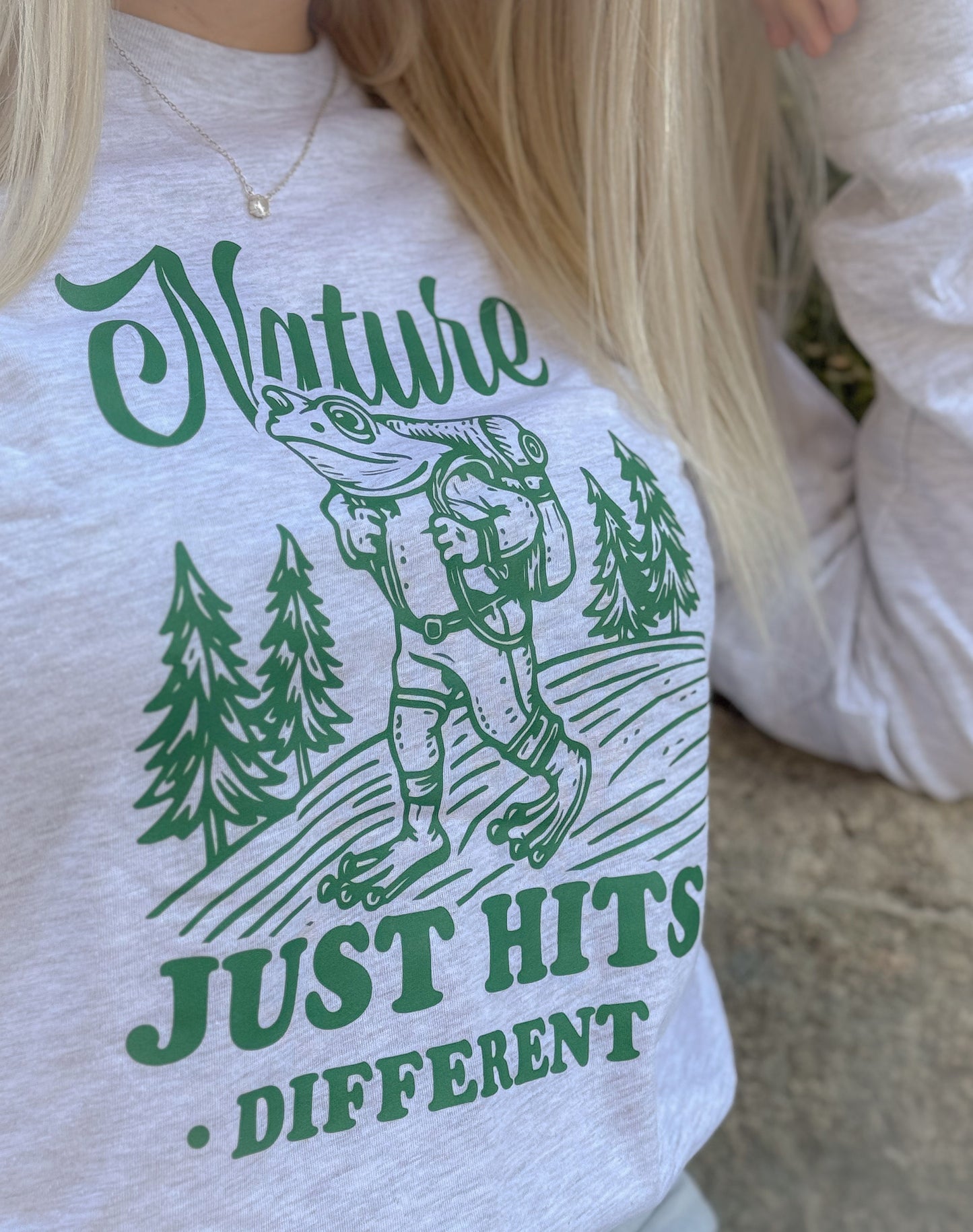 Hiking Frog, Long-Sleeve Tee