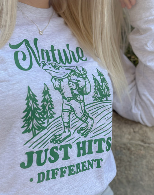 Hiking Frog, Long-Sleeve Tee