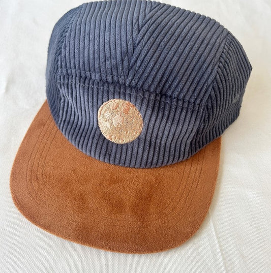 moon custom embroidered corduroy hat 