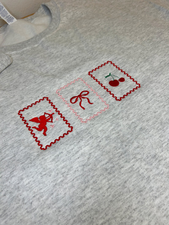 Valentine’s Stamp Sweatshirt